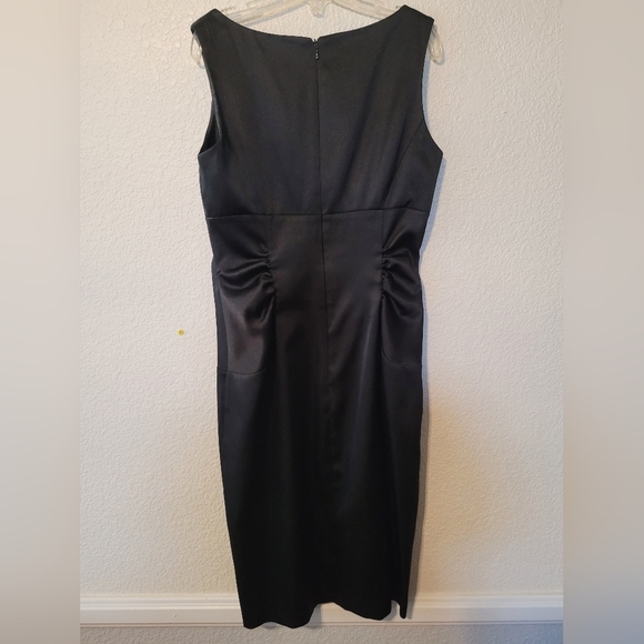 London Times Classic Black Sleeveless Party Dress Size 4 - Picture 4 of 10